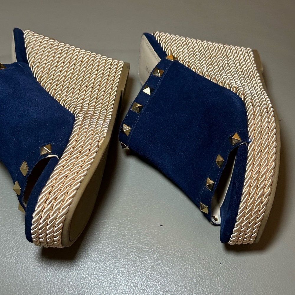 Marc Fisher Zyme Wedge Slides - Open Toe - Euc - … - image 4